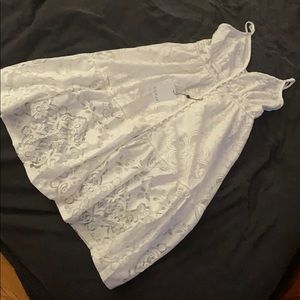 Elegant White Lace Midi Dress